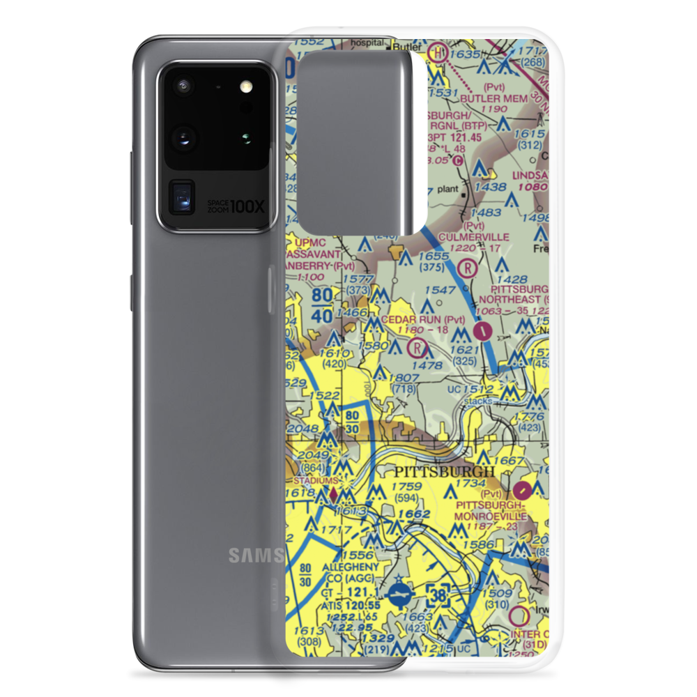 Cedar Run Airport (PN01) VFR Sectional Samsung Case Samsung Galaxy S20 Ultra model shown