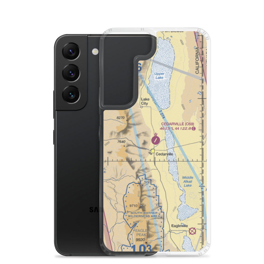 Cedarville Airport (O59) VFR Sectional Samsung Case Samsung Galaxy S22 model shown