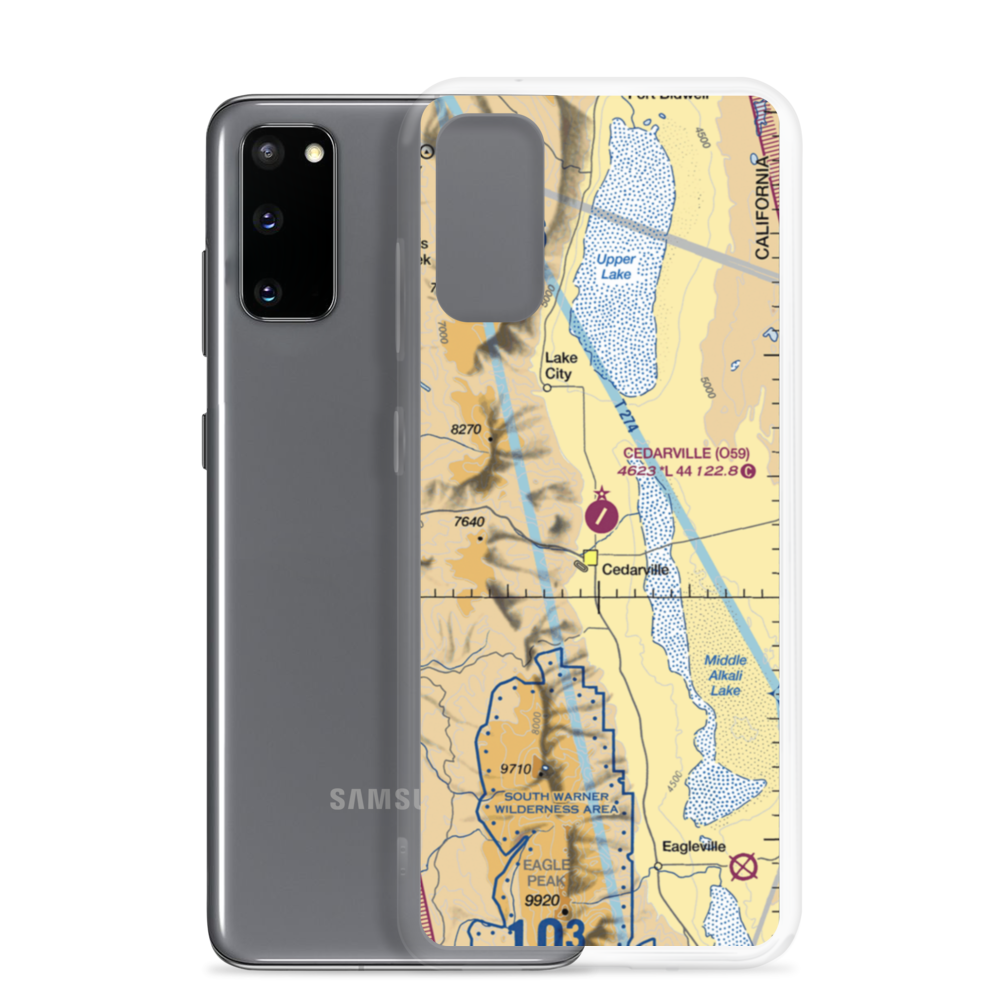 Cedarville Airport (O59) VFR Sectional Samsung Case Samsung Galaxy S20 model shown