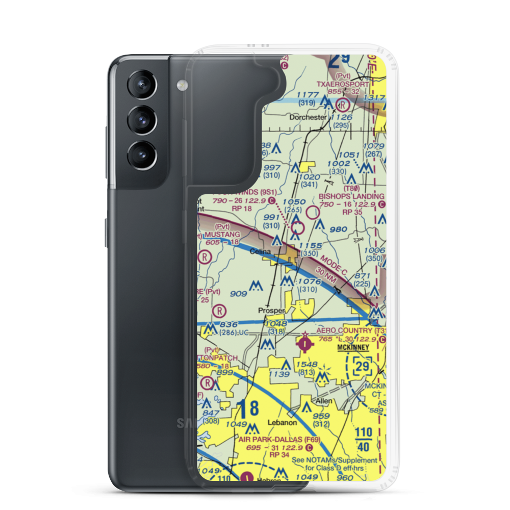 Celina Field (TS40) VFR Sectional Samsung Case Samsung Galaxy S21 model shown