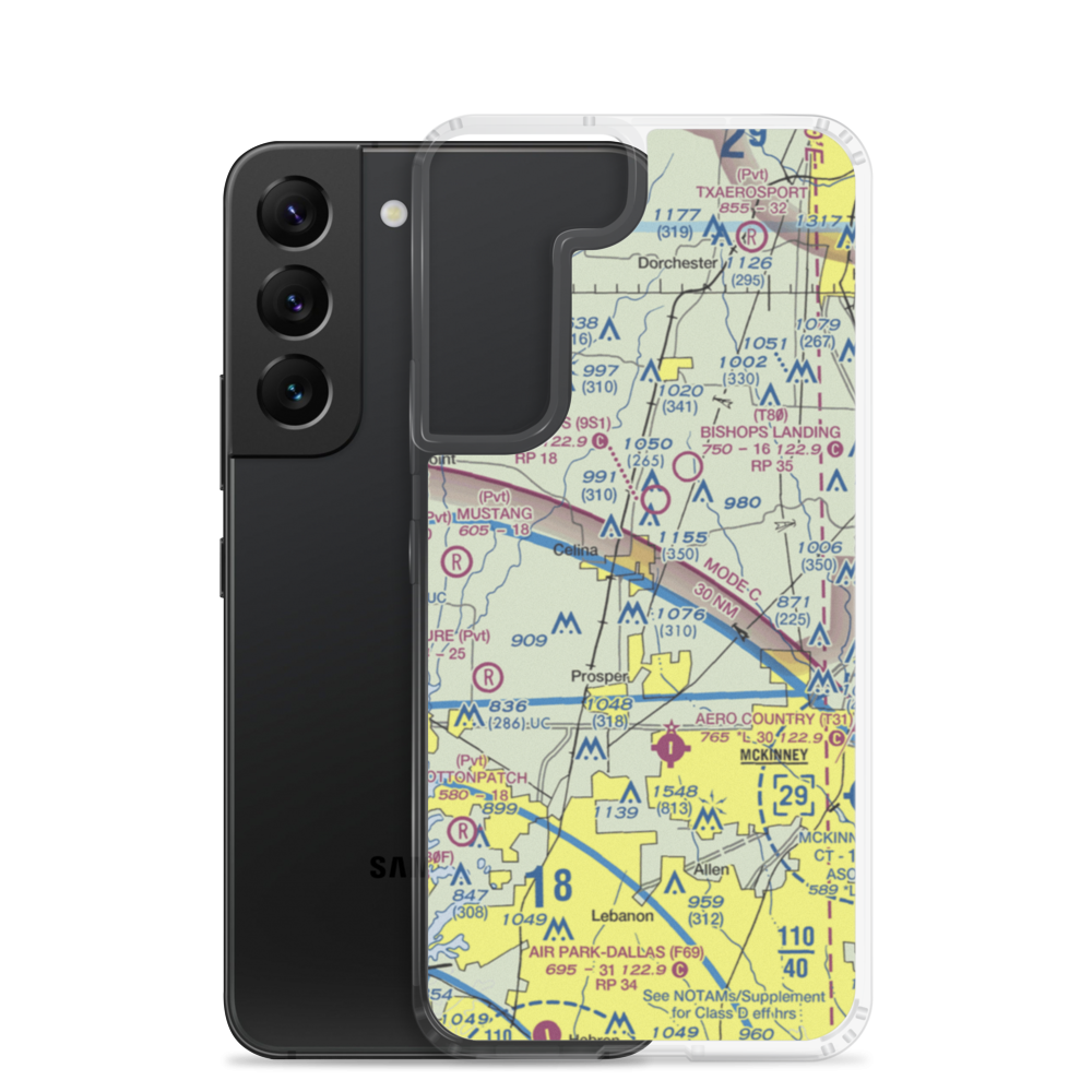 Celina Field (TS40) VFR Sectional Samsung Case Samsung Galaxy S22 model shown