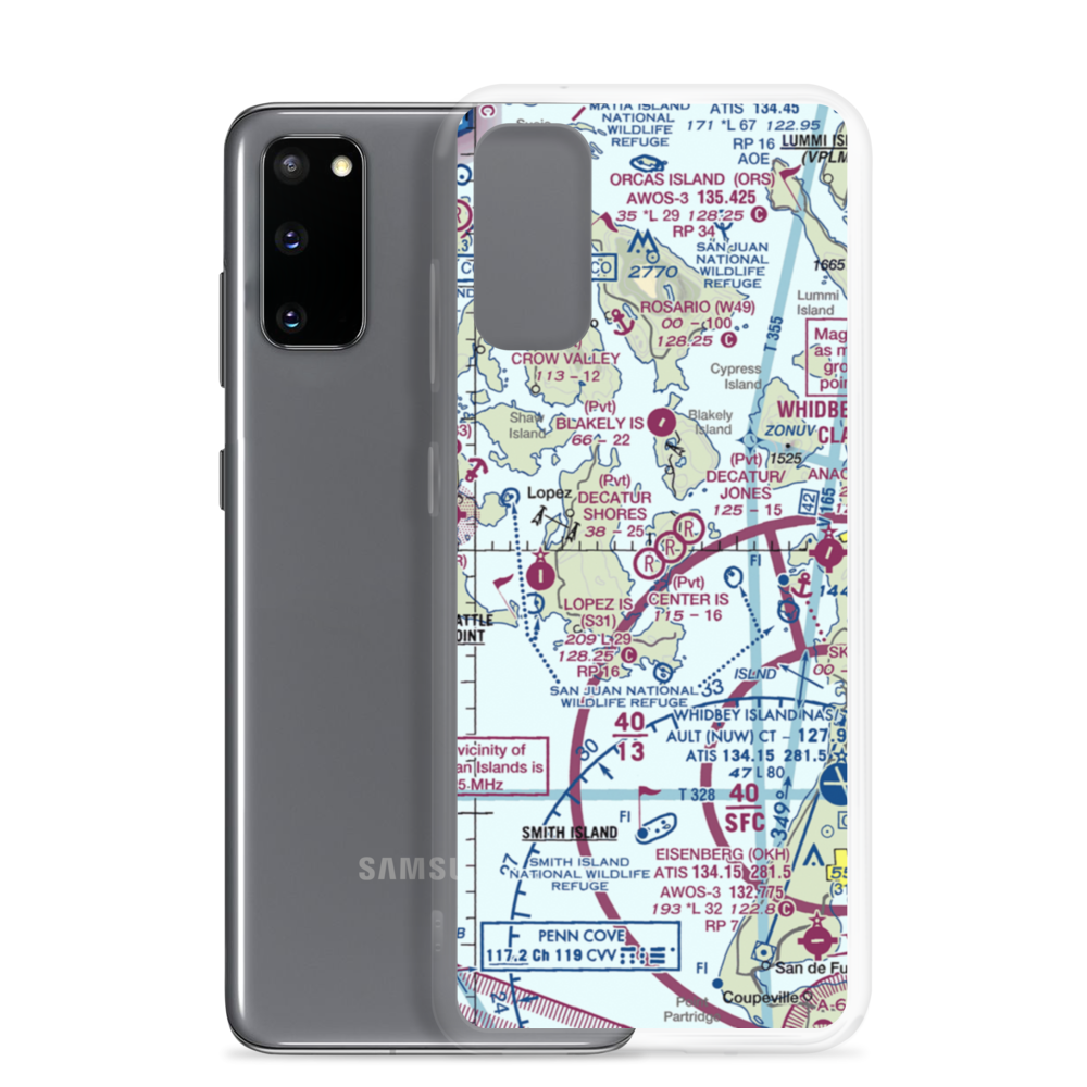 Center Island Airport (78WA) VFR Sectional Samsung Case Samsung Galaxy S20 model shown