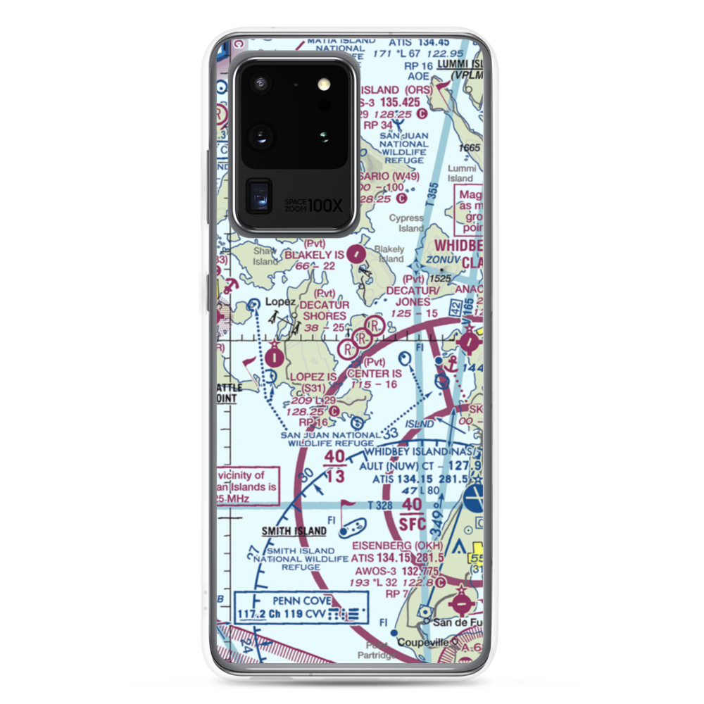 Center Island Airport (CWS) VFR Sectional Samsung Case Samsung Galaxy S20 Ultra model shown