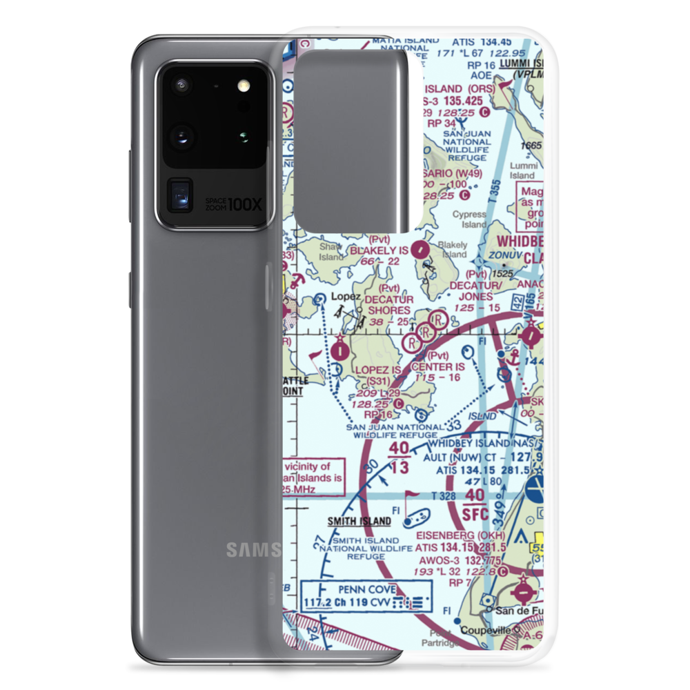 Center Island Airport (CWS) VFR Sectional Samsung Case Samsung Galaxy S20 Ultra model shown