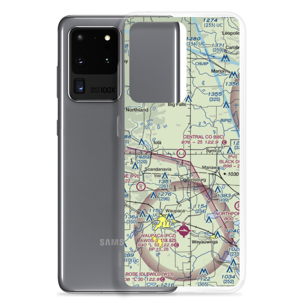 Central County Airport (68C) VFR Sectional Samsung Case Samsung Galaxy S20 Ultra model shown