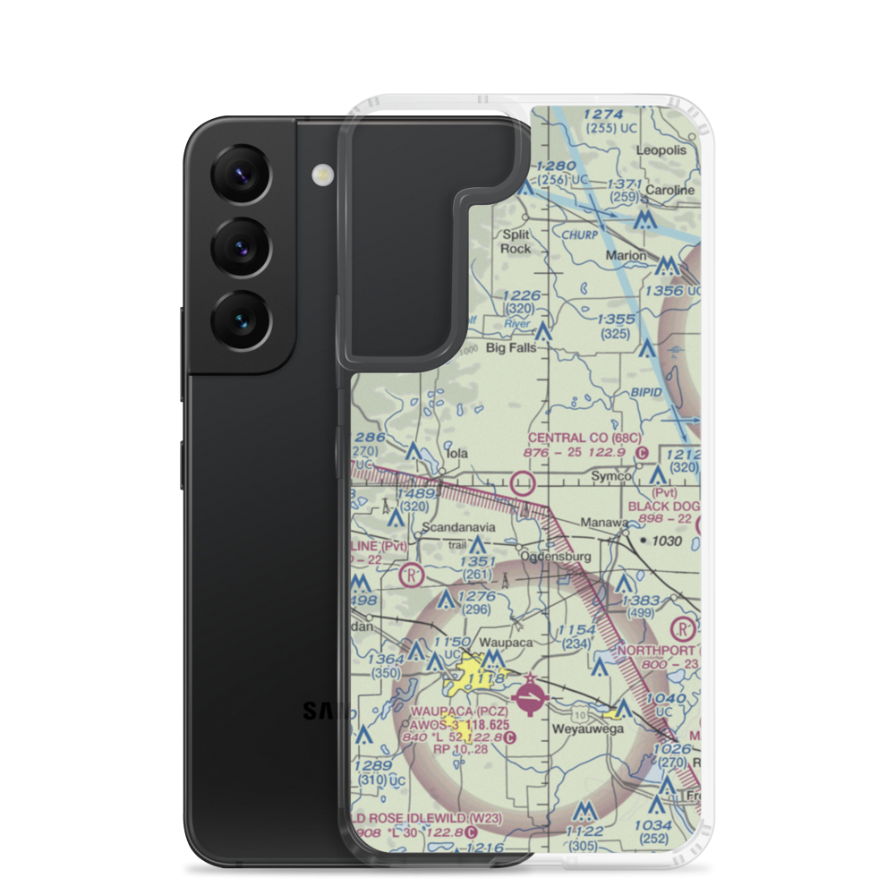 Central County Airport (68C) VFR Sectional Samsung Case Samsung Galaxy S22 model shown