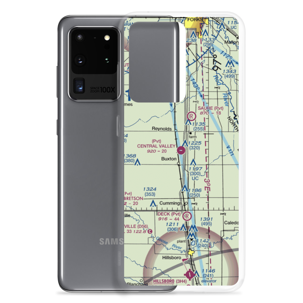 Central Valley Aviation Airport (NA81) VFR Sectional Samsung Case Samsung Galaxy S20 Ultra model shown