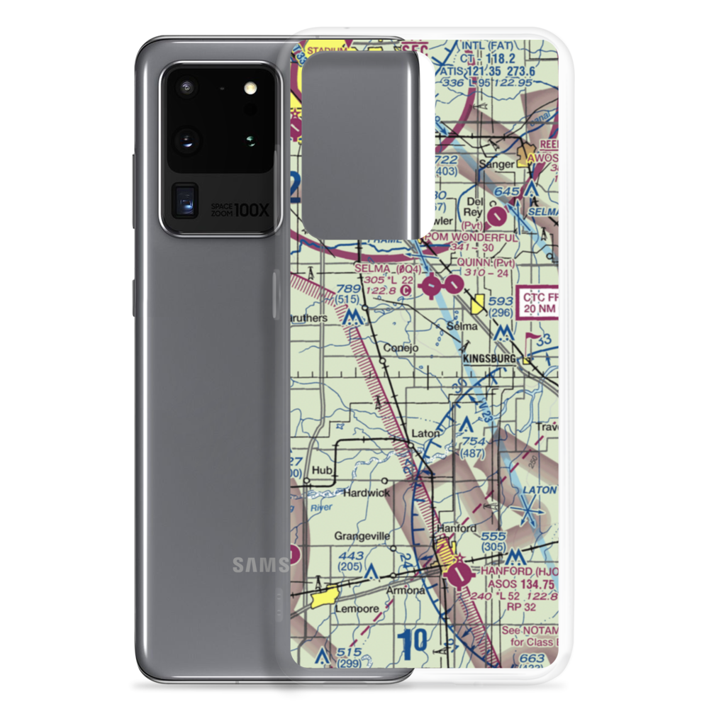 Central Valley Aviation Inc Airport (CA40) VFR Sectional Samsung Case Samsung Galaxy S20 Ultra model shown