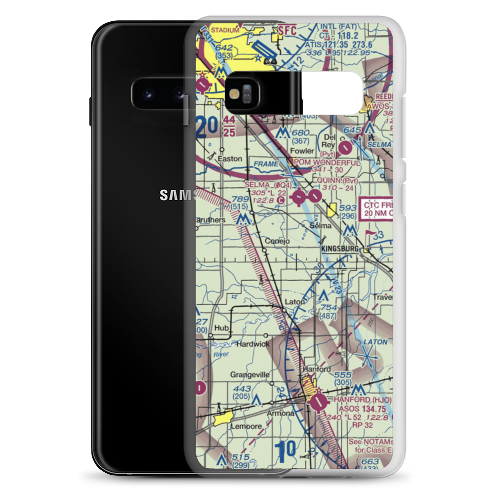 Central Valley Aviation Inc Airport (CA40) VFR Sectional Samsung Case Samsung Galaxy S10+ model shown