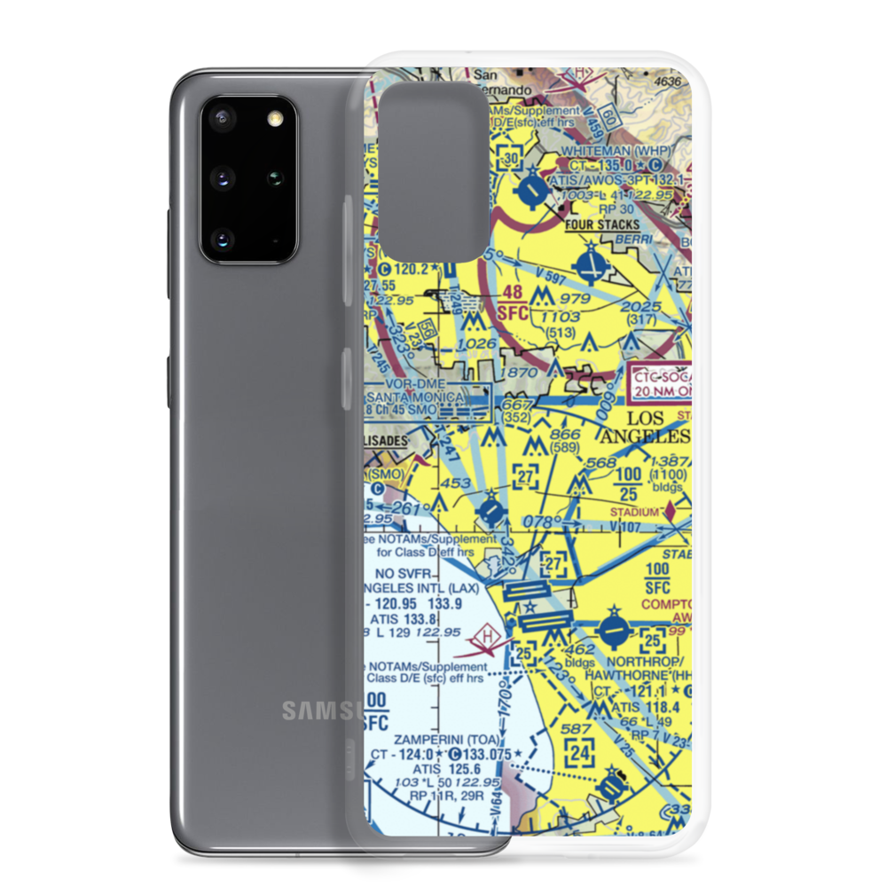 Century City Heliport (CCD) VFR Sectional Samsung Case Samsung Galaxy S20 Plus model shown