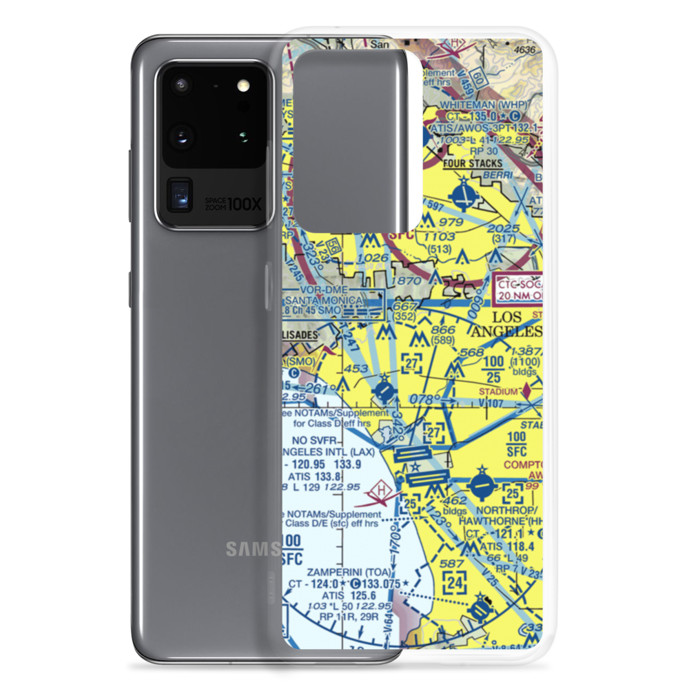 Century City Heliport (CCD) VFR Sectional Samsung Case Samsung Galaxy S20 Ultra model shown