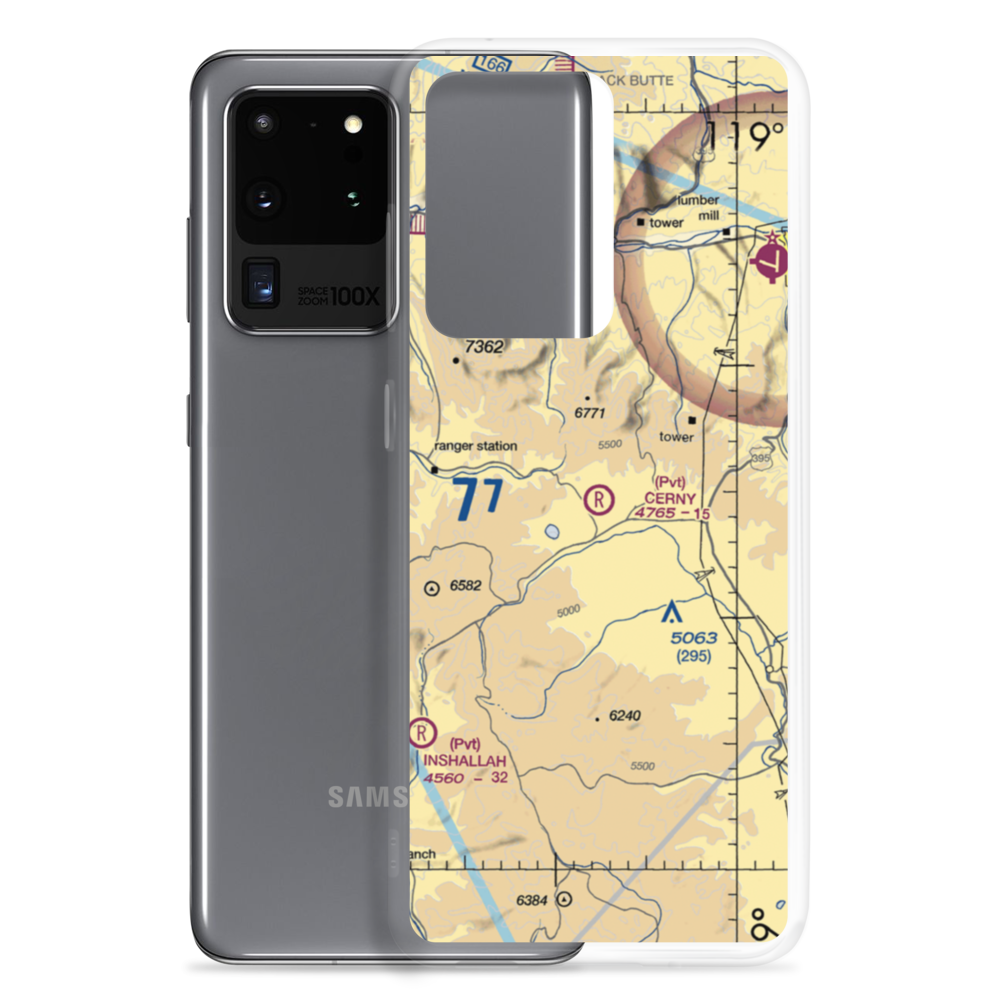 Cerny Airport (71OR) VFR Sectional Samsung Case Samsung Galaxy S20 Ultra model shown