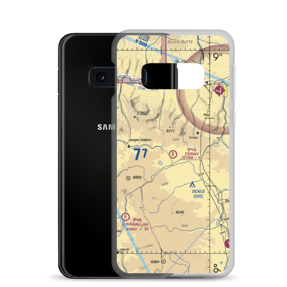 Cerny Airport (71OR) VFR Sectional Samsung Case Samsung Galaxy S10e model shown