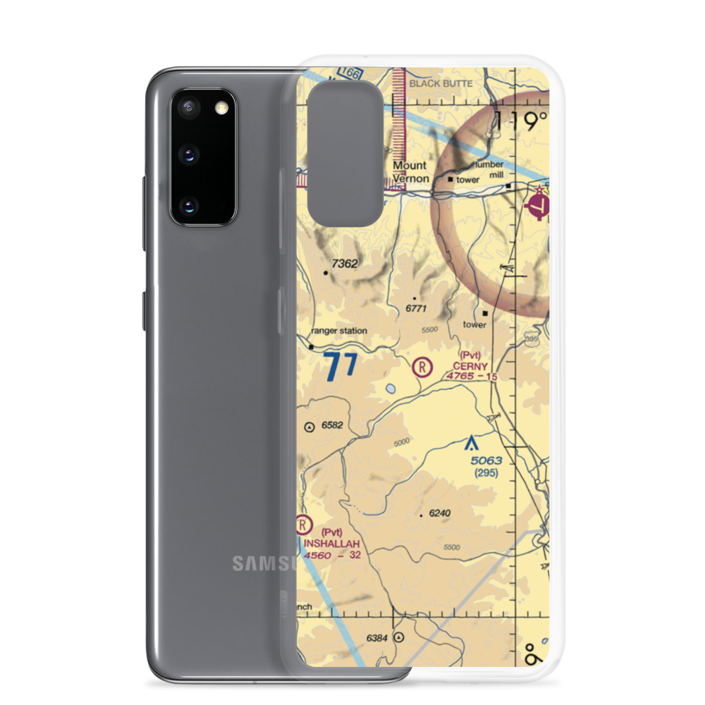 Cerny Airport (71OR) VFR Sectional Samsung Case Samsung Galaxy S20 model shown