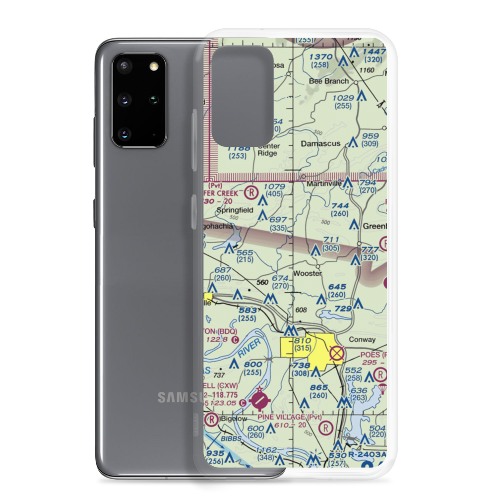 Chael Airport (AR97) VFR Sectional Samsung Case Samsung Galaxy S20 Plus model shown