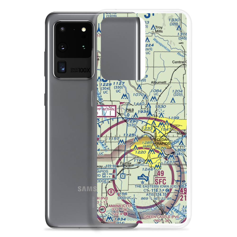Chain Lakes Airpark (89IA) VFR Sectional Samsung Case Samsung Galaxy S20 Ultra model shown