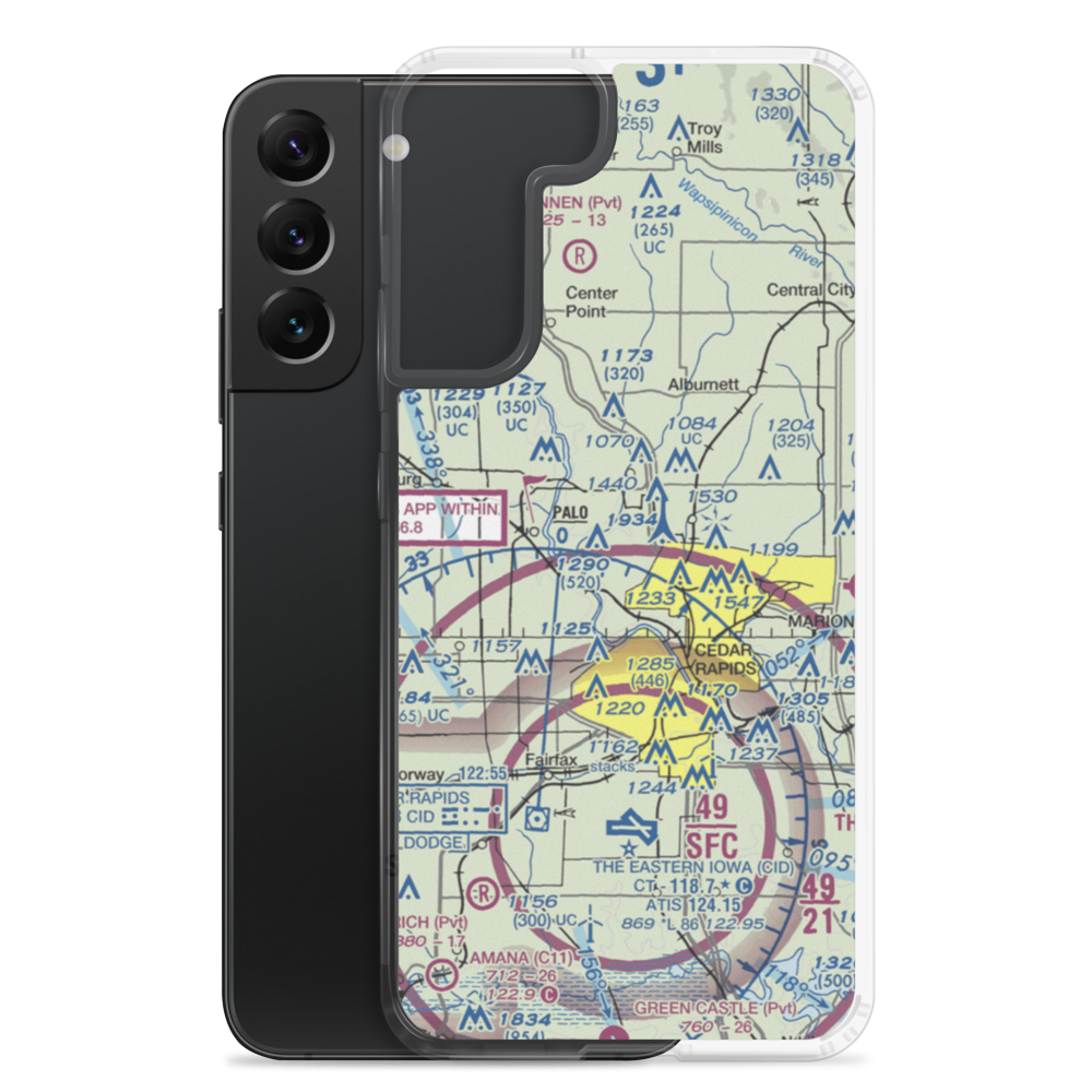 Chain Lakes Airpark (89IA) VFR Sectional Samsung Case Samsung Galaxy S22 Plus model shown
