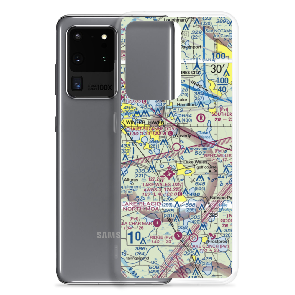 Chalet Suzanne Air Strip (X25) VFR Sectional Samsung Case Samsung Galaxy S20 Ultra model shown