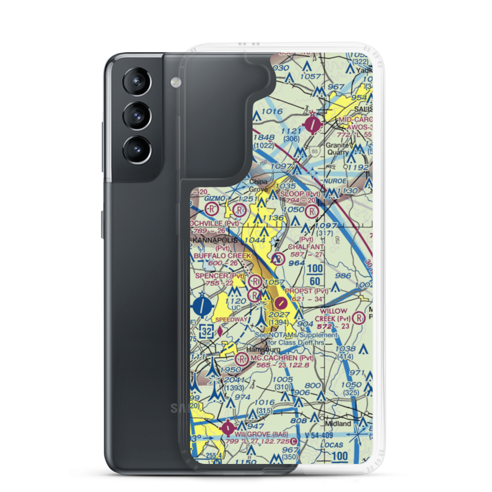 Chalfant Airport (NC77) VFR Sectional Samsung Case Samsung Galaxy S21 model shown