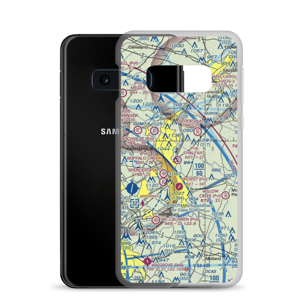 Chalfant Airport (NC77) VFR Sectional Samsung Case Samsung Galaxy S10e model shown