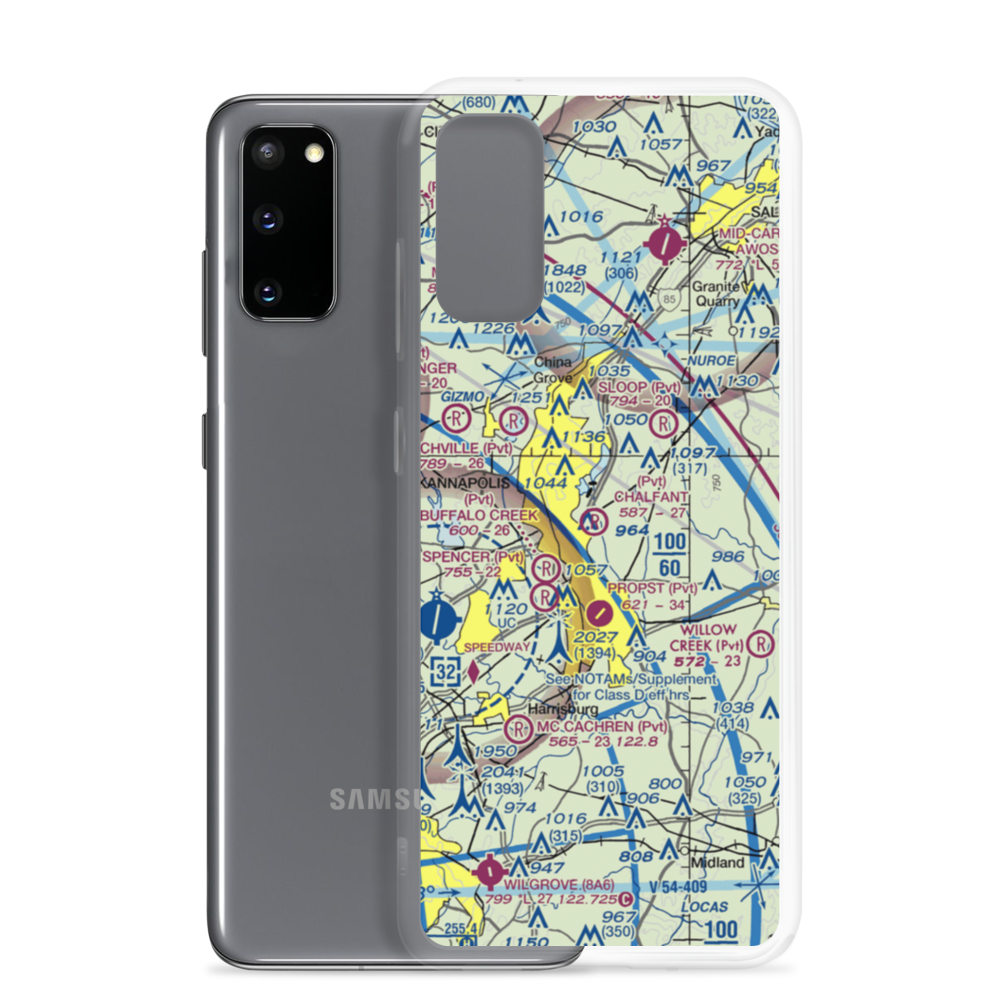 Chalfant Airport (NC77) VFR Sectional Samsung Case Samsung Galaxy S20 model shown