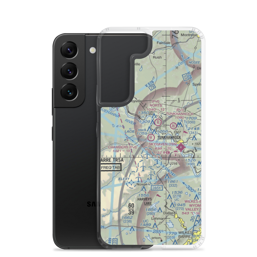 Chambers Airport (45PN) VFR Sectional Samsung Case Samsung Galaxy S22 model shown