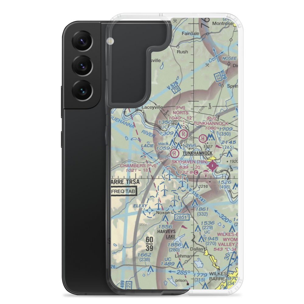 Chambers Airport (45PN) VFR Sectional Samsung Case Samsung Galaxy S22 Plus model shown