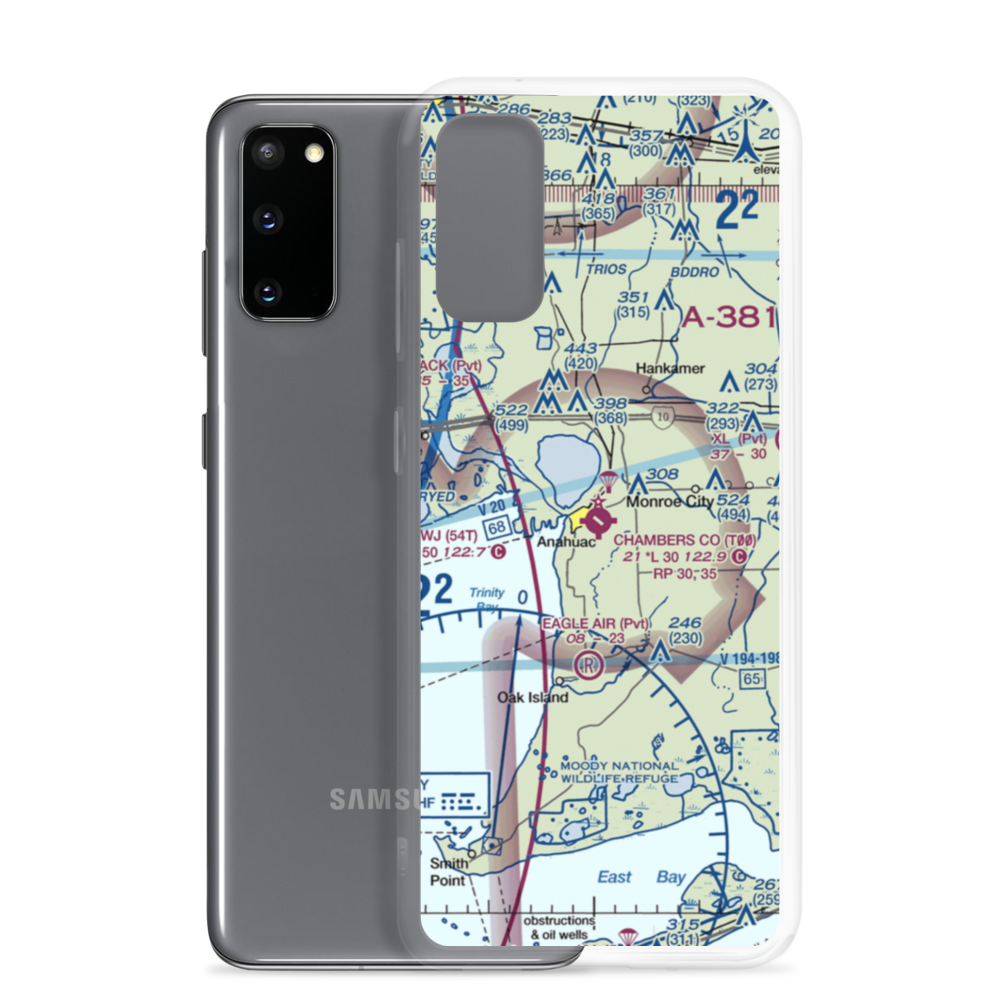 Chambers County Airport (T00) VFR Sectional Samsung Case Samsung Galaxy S20 model shown