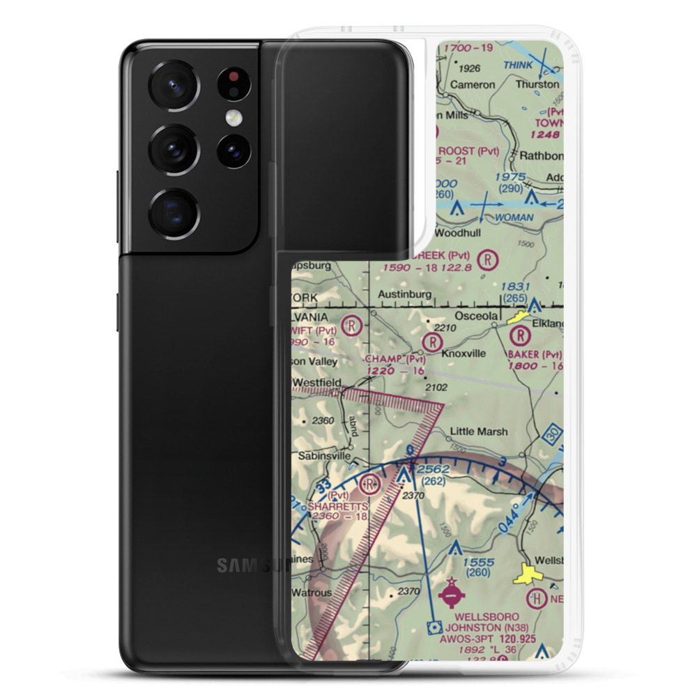 Champ Field (6PS3) VFR Sectional Samsung Case Samsung Galaxy S21 Ultra model shown