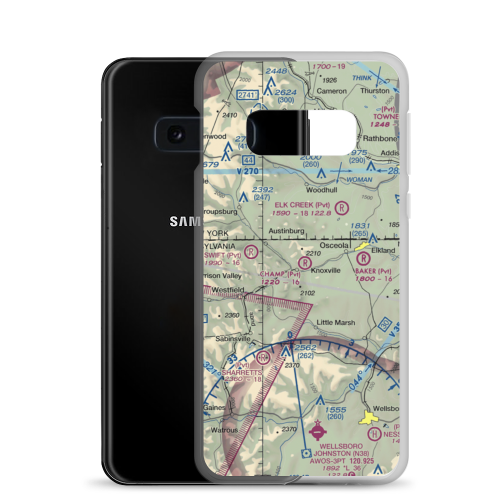Champ Field (6PS3) VFR Sectional Samsung Case Samsung Galaxy S10e model shown