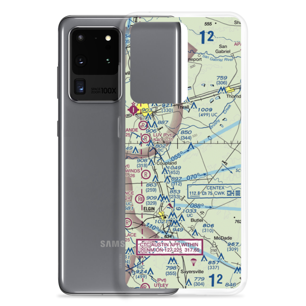 Chan-C Airport (5TS2) VFR Sectional Samsung Case Samsung Galaxy S20 Ultra model shown