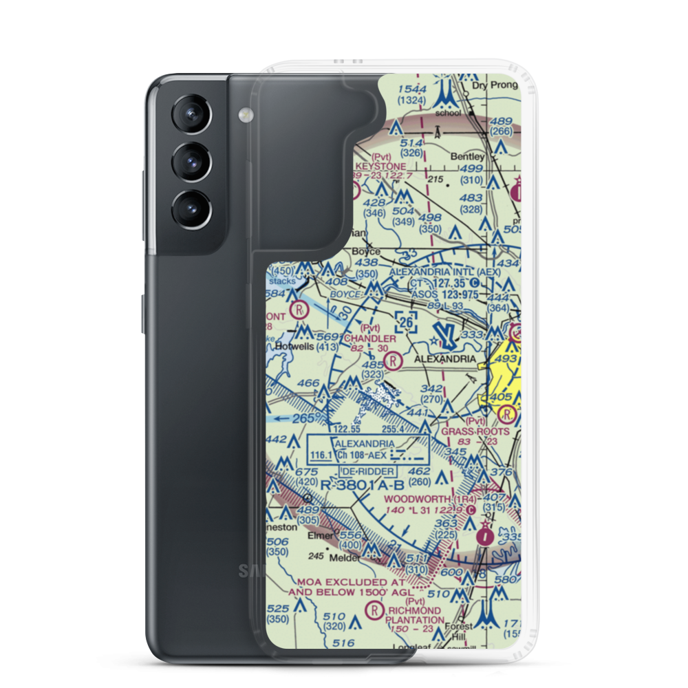 Chandler Airport (9LA6) VFR Sectional Samsung Case Samsung Galaxy S21 model shown