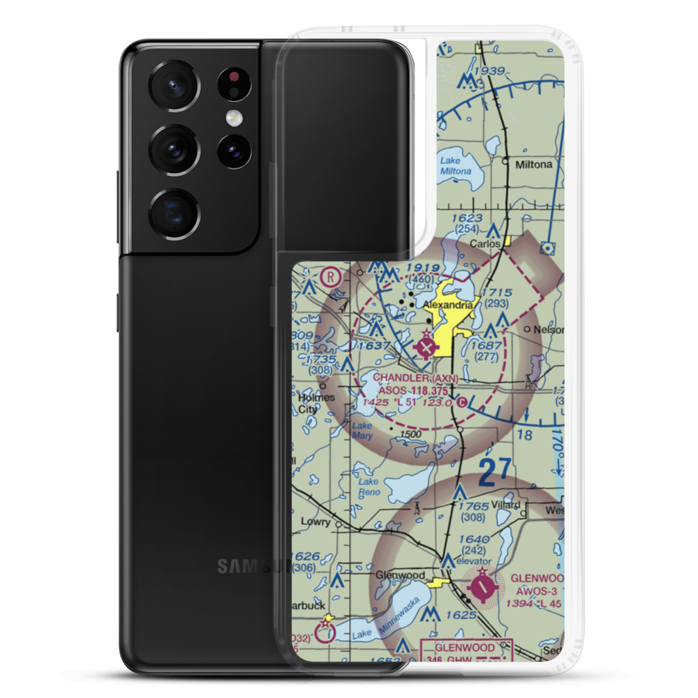 Chandler Field (AXN) VFR Sectional Samsung Case Samsung Galaxy S21 Ultra model shown
