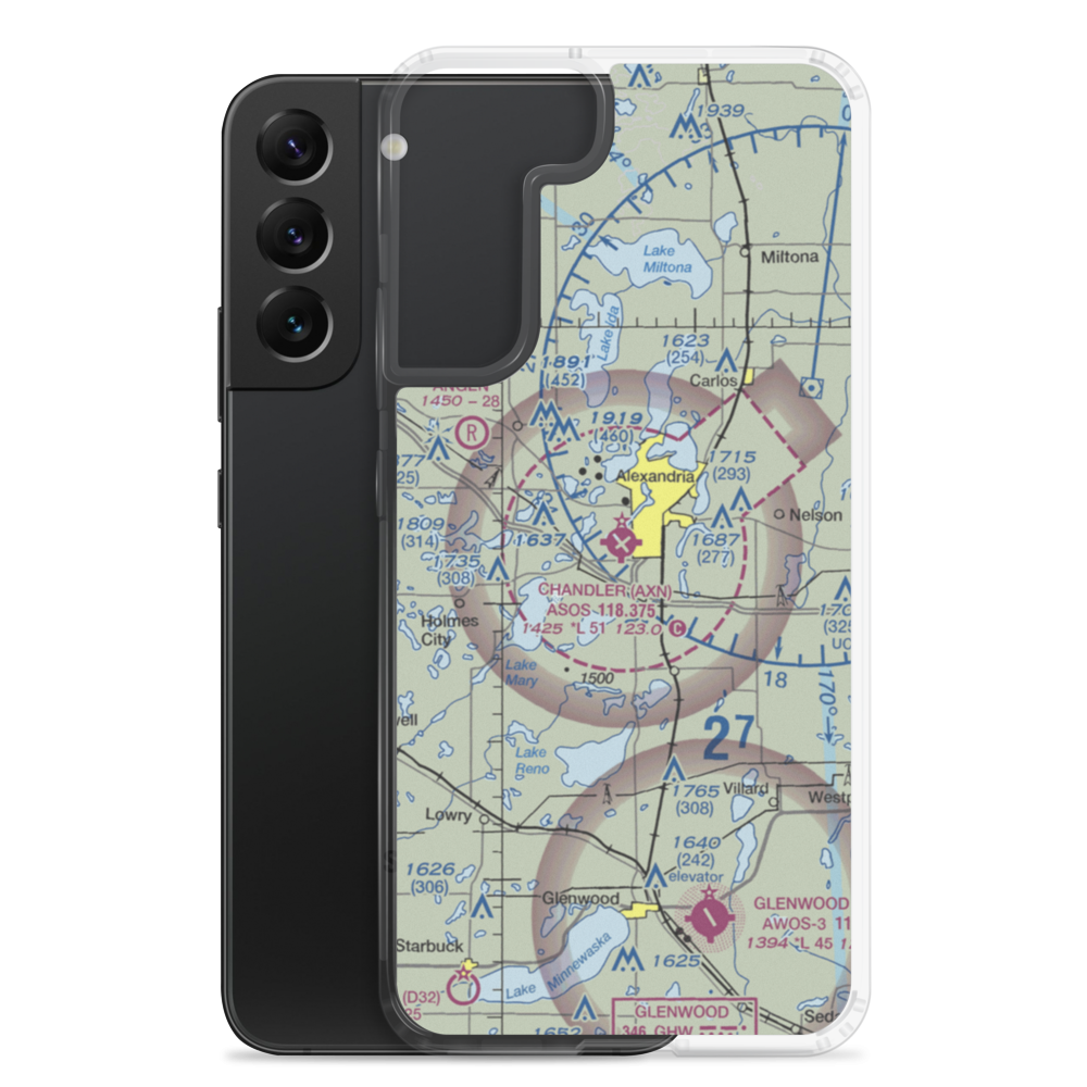 Chandler Field (AXN) VFR Sectional Samsung Case Samsung Galaxy S22 Plus model shown