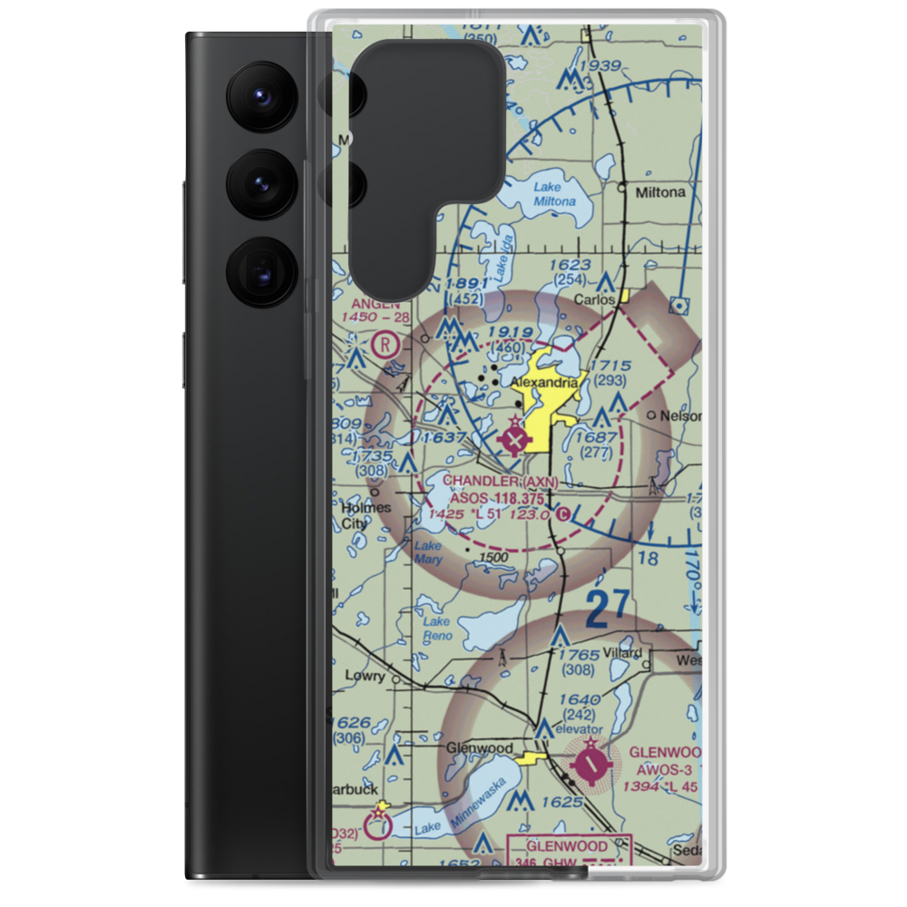 Chandler Field (AXN) VFR Sectional Samsung Case Samsung Galaxy S22 Ultra model shown