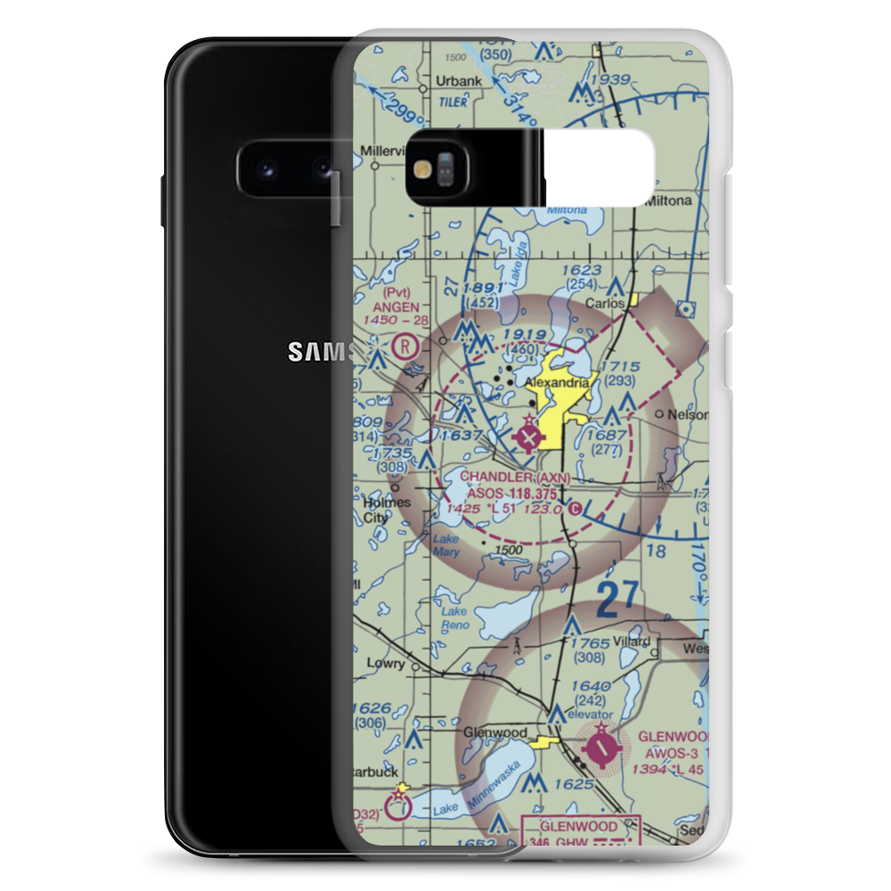 Chandler Field (AXN) VFR Sectional Samsung Case Samsung Galaxy S10+ model shown