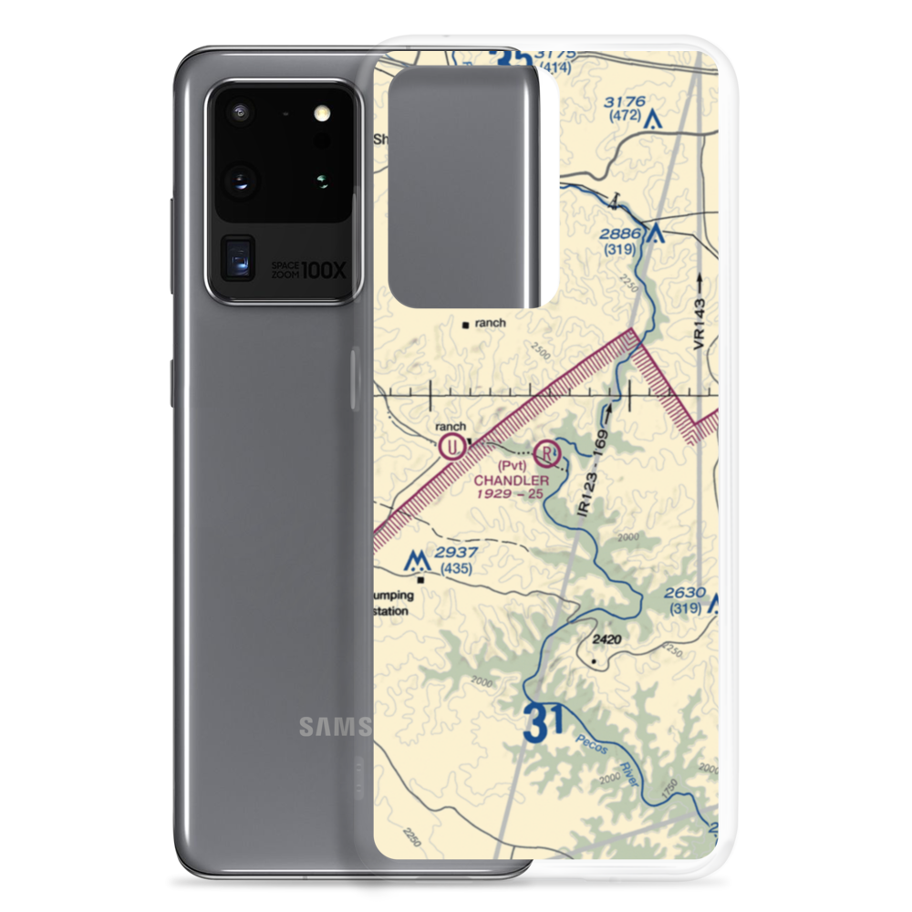 Chandler Ranch Airport (US-0661) VFR Sectional Samsung Case Samsung Galaxy S20 Ultra model shown