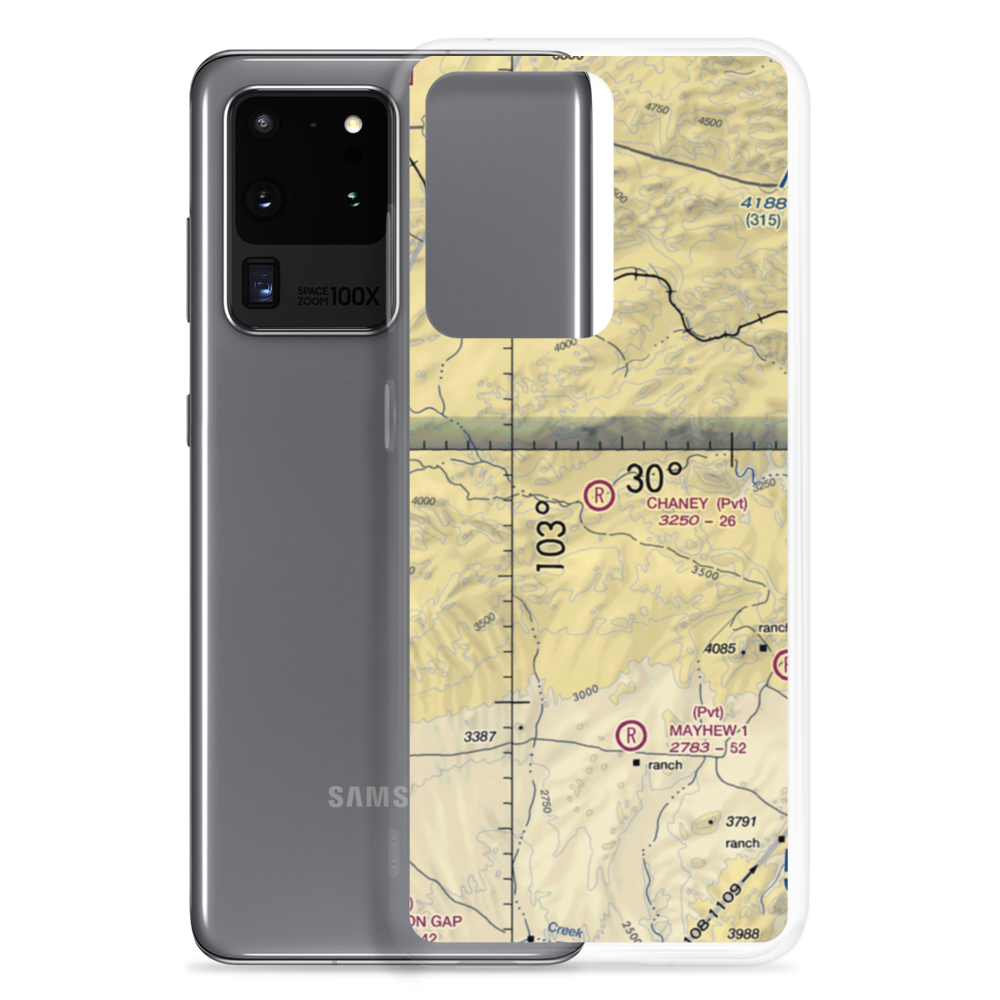 Chaney San Francisco Ranch Airport (92TE) VFR Sectional Samsung Case Samsung Galaxy S20 Ultra model shown