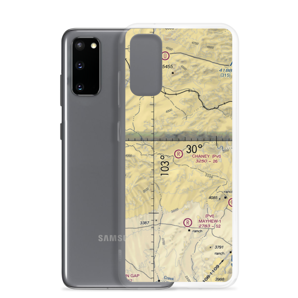 Chaney San Francisco Ranch Airport (92TE) VFR Sectional Samsung Case Samsung Galaxy S20 model shown