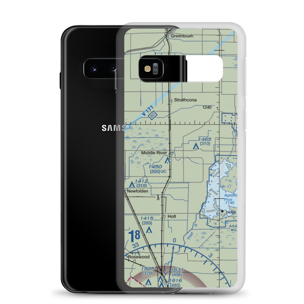 Chanlin Field (5MN9) VFR Sectional Samsung Case Samsung Galaxy S10 model shown