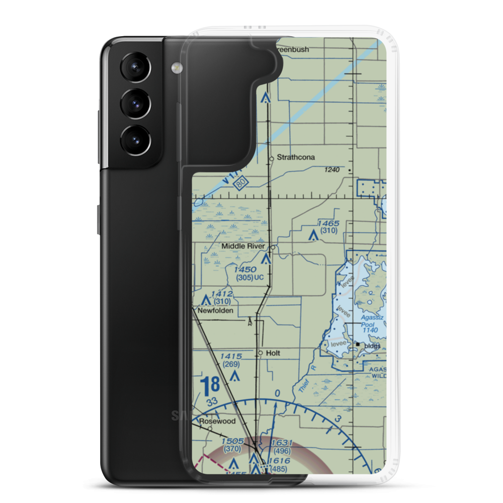 Chanlin Field (5MN9) VFR Sectional Samsung Case Samsung Galaxy S21 Plus model shown