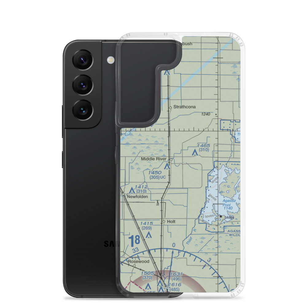 Chanlin Field (5MN9) VFR Sectional Samsung Case Samsung Galaxy S22 model shown