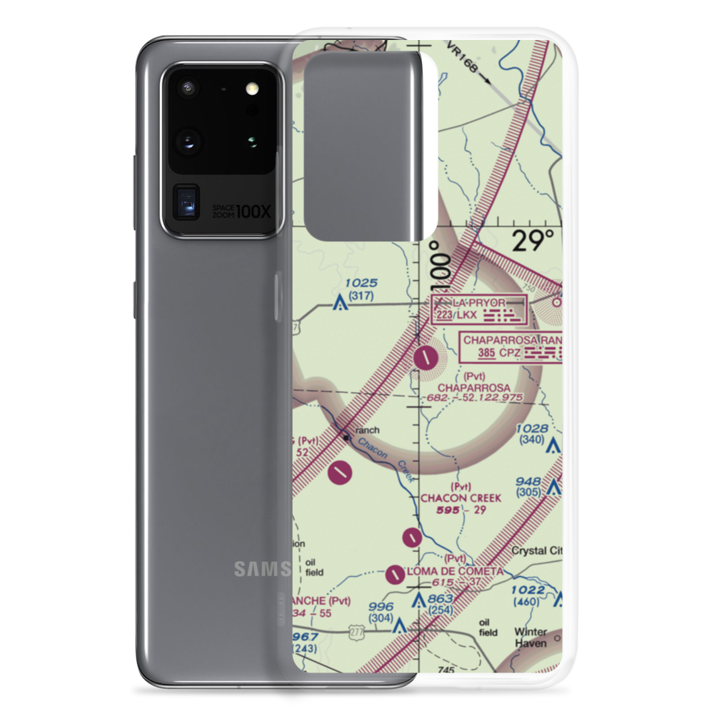 Chaparrosa Ranch Airport (72TE) VFR Sectional Samsung Case Samsung Galaxy S20 Ultra model shown