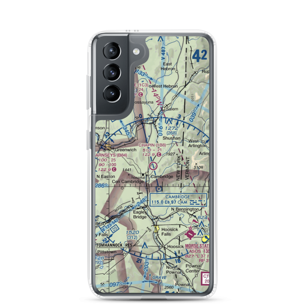 Chapin Field (1B8) VFR Sectional Samsung Case Samsung Galaxy S21 model shown