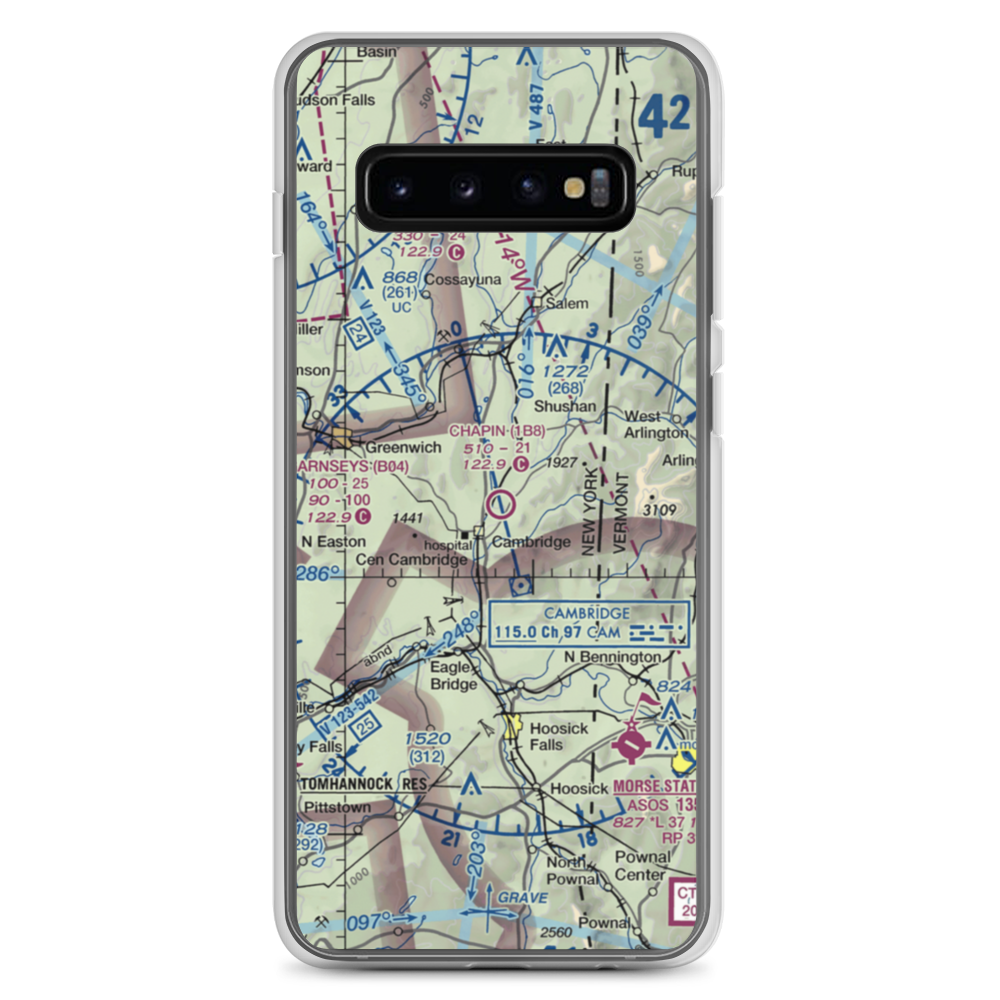 Chapin Field (1B8) VFR Sectional Samsung Case Samsung Galaxy S10+ model shown