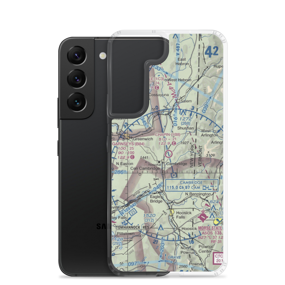 Chapin Field (1B8) VFR Sectional Samsung Case Samsung Galaxy S22 model shown