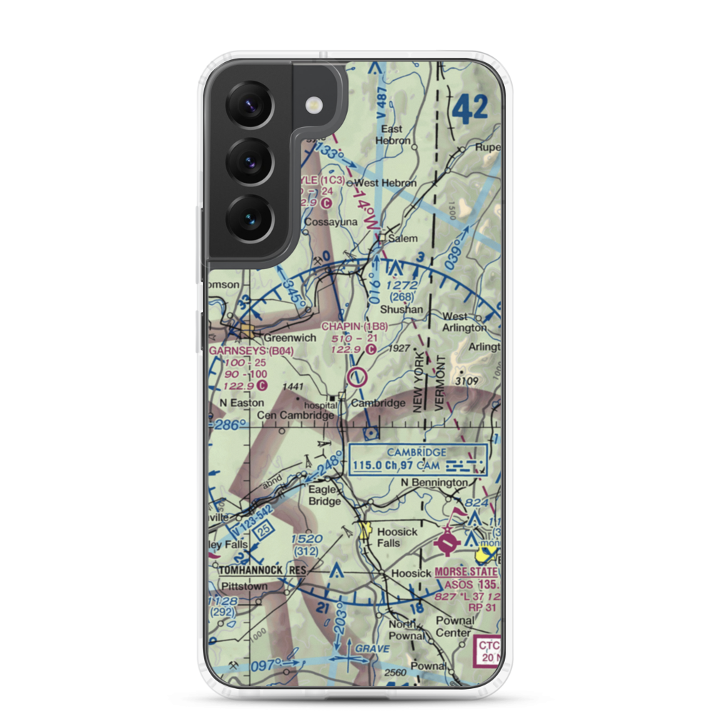 Chapin Field (1B8) VFR Sectional Samsung Case Samsung Galaxy S22 Plus model shown