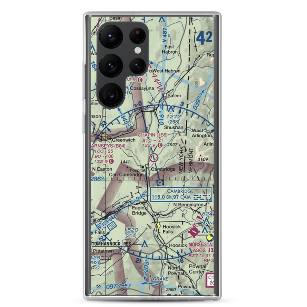 Chapin Field (1B8) VFR Sectional Samsung Case Samsung Galaxy S22 Ultra model shown