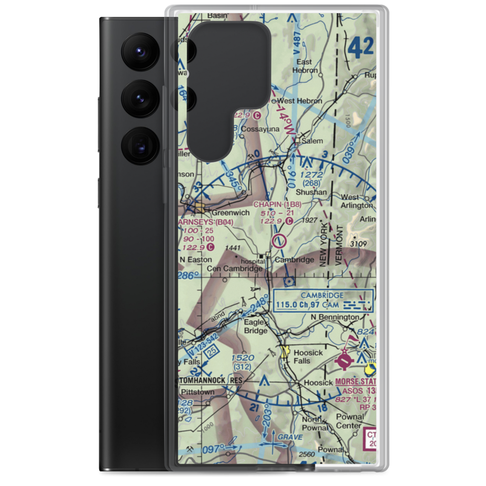 Chapin Field (1B8) VFR Sectional Samsung Case Samsung Galaxy S22 Ultra model shown