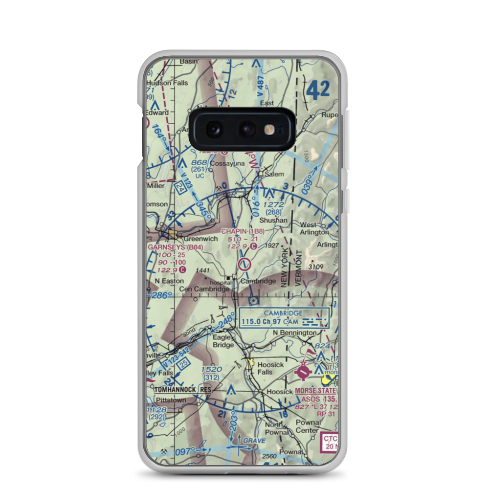 Chapin Field (1B8) VFR Sectional Samsung Case Samsung Galaxy S10e model shown